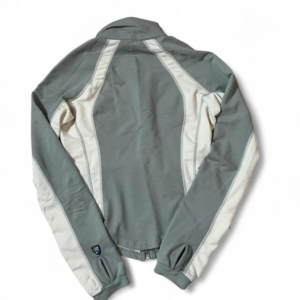PROFORMEX Athletic Jacket Women's Size S Full Zip Gray White Performance - Picture 3 of 8